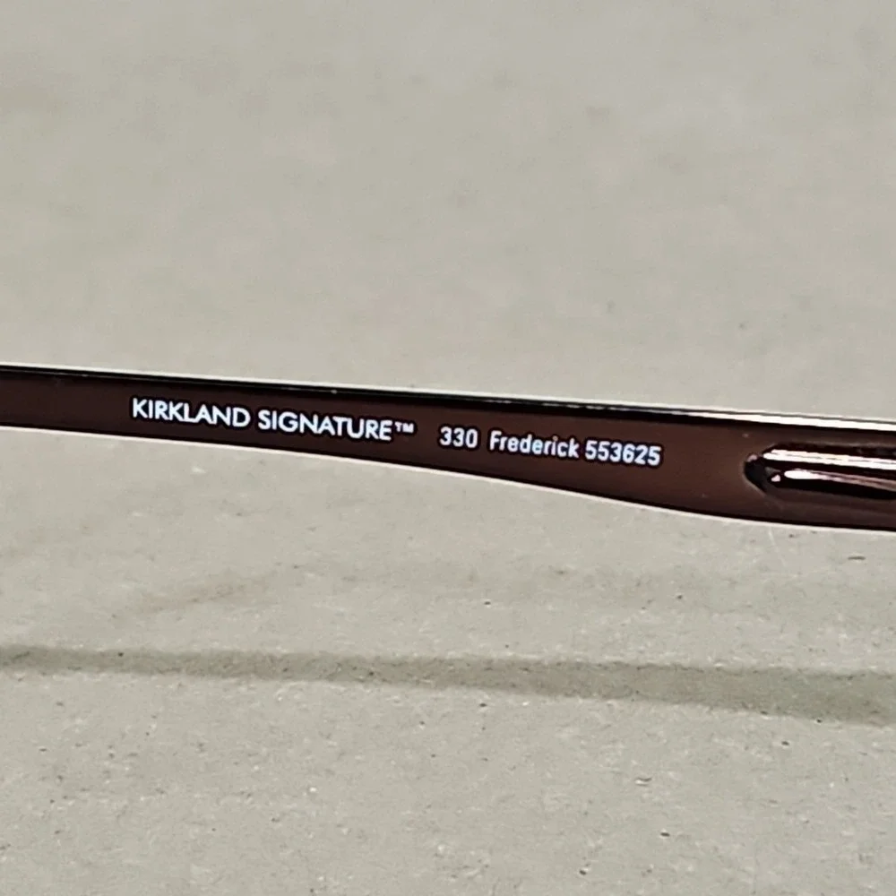 Kirkland Signature Sunglasses 330‎ Frederick 553625 Brown 59-16-135 Frames Only